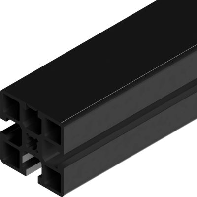 Aluminium profile 45X45 L Black (1 Side Closed)