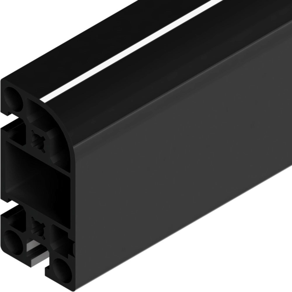 Alumiiniprofiili 45X90 R 45 musta