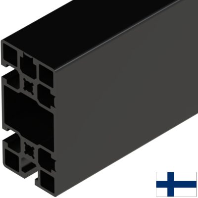 Alumiiniprofiili 45X90 L (2 sivua suljettu) 6m musta