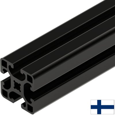 Aluminium profile 40X40 6m Black