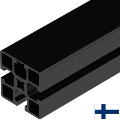 Alumiiniprofiili 45X45 L (1 sivu suljettu) 6m musta