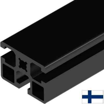 Alumiiniprofiili 45X32 L 6m musta