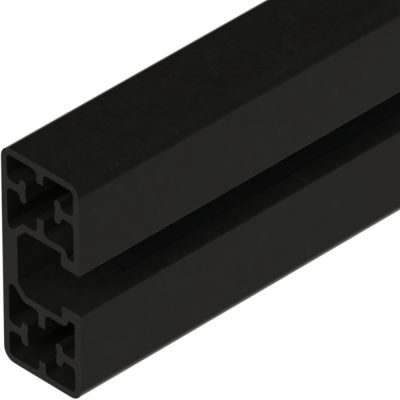 Alumiiniprofiili 45X19 kevyt musta