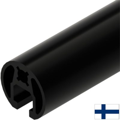 Kahvaprofiili 32 6m musta