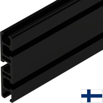 Alumiiniprofiili 19X90 6m musta