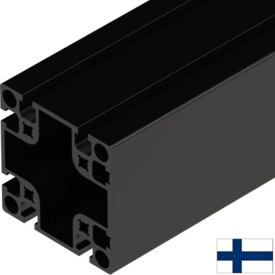 Aluminium profile 90X90 (1 Side Closed) 6m Black