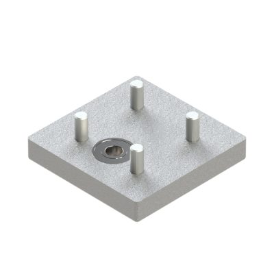 Käsipyöräsäätöyksikön laakerilevy 90X90